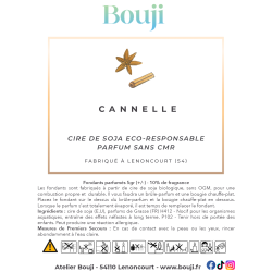 Bouji - Bougies & fondants naturels & parfumés - Fondants Cannelle