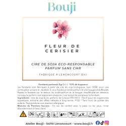 Bouji - Bougies & fondants naturels & parfumés - Fondants Fleur de Cerisier