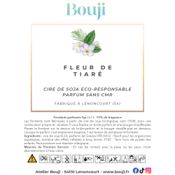 Bouji - Bougies & fondants naturels & parfumés - Fondants Fleur de Tiaré