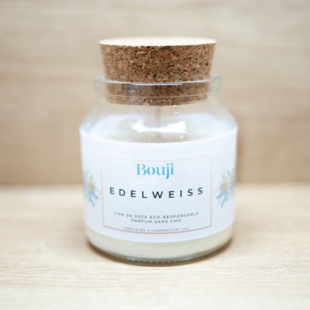Bouji - Bougies & fondants naturels & parfumés - Bougie Edelweiss
