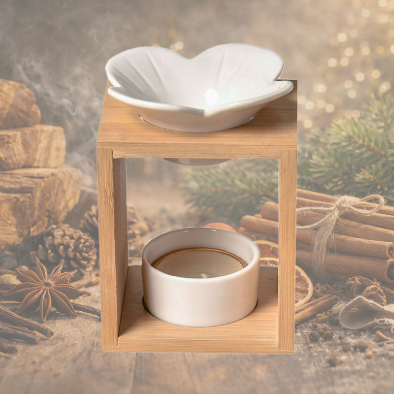 Bougies & fondants naturels & parfumés – Bouji - Pack Plumeria - bois et épices