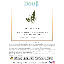 Bouji - Bougies & fondants faits main en Lorraine - Parfum muguet
