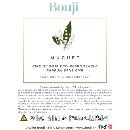 Bouji - Bougies & fondants faits main en Lorraine - Parfum muguet