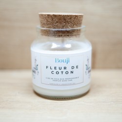 Bouji - Bougies & fondants naturels & parfumés - Bougie Fleur de coton