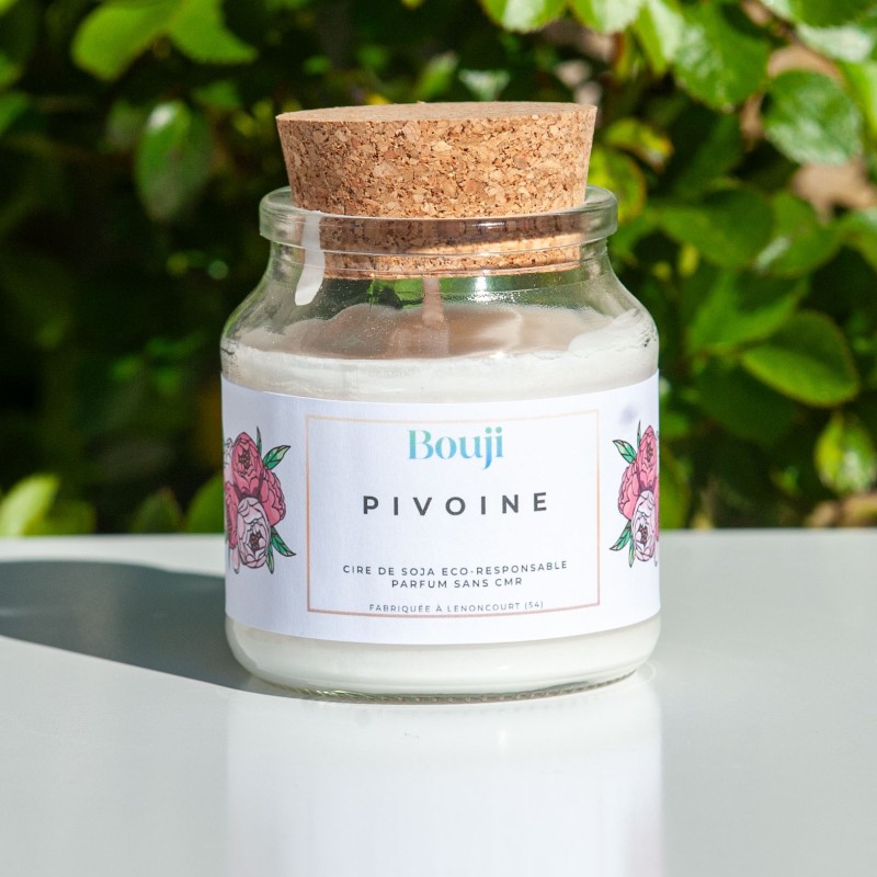 Bouji - Bougies & fondants naturels & parfumés - Bougie  Pivoine