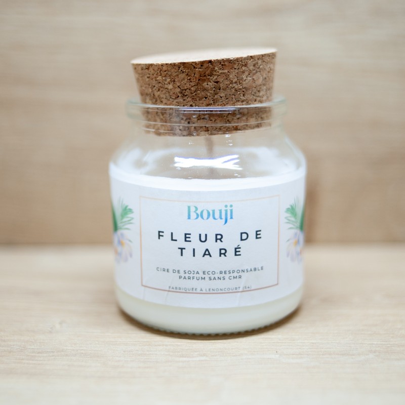 Bouji - Bougies & fondants naturels & parfumés - Bougie Fleur de tiare