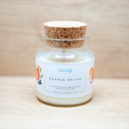 Bouji - Bougies & fondants naturels & parfumés - Bougie  Orange épicée
